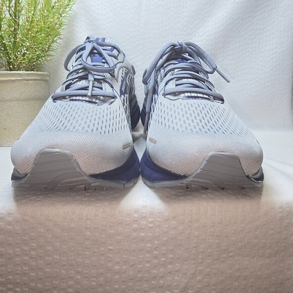 BROOKS RUNNING ADRENALINE GTS 21 MENS GRAY BLUE EUC